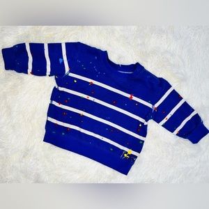 RALPH LAUREN Paint-Splatter Spa Terry Sweatshirt